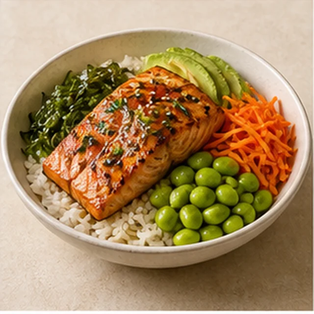 Teriyaki Somon Bowl